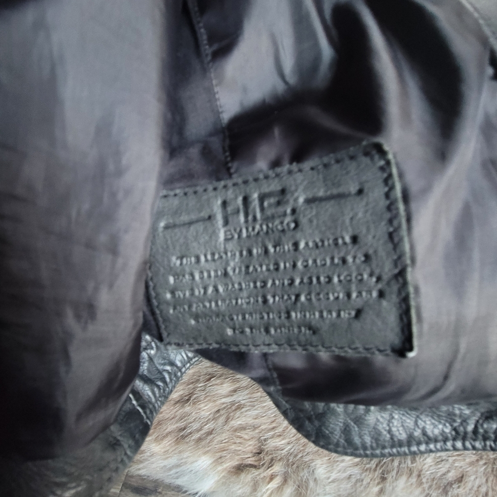 Mango leather jacket - Picture 5 of 7